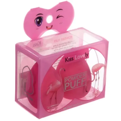 Спонжи для макияжа 2шт «KALISTO», цвет розовый, 6,5*8,5см