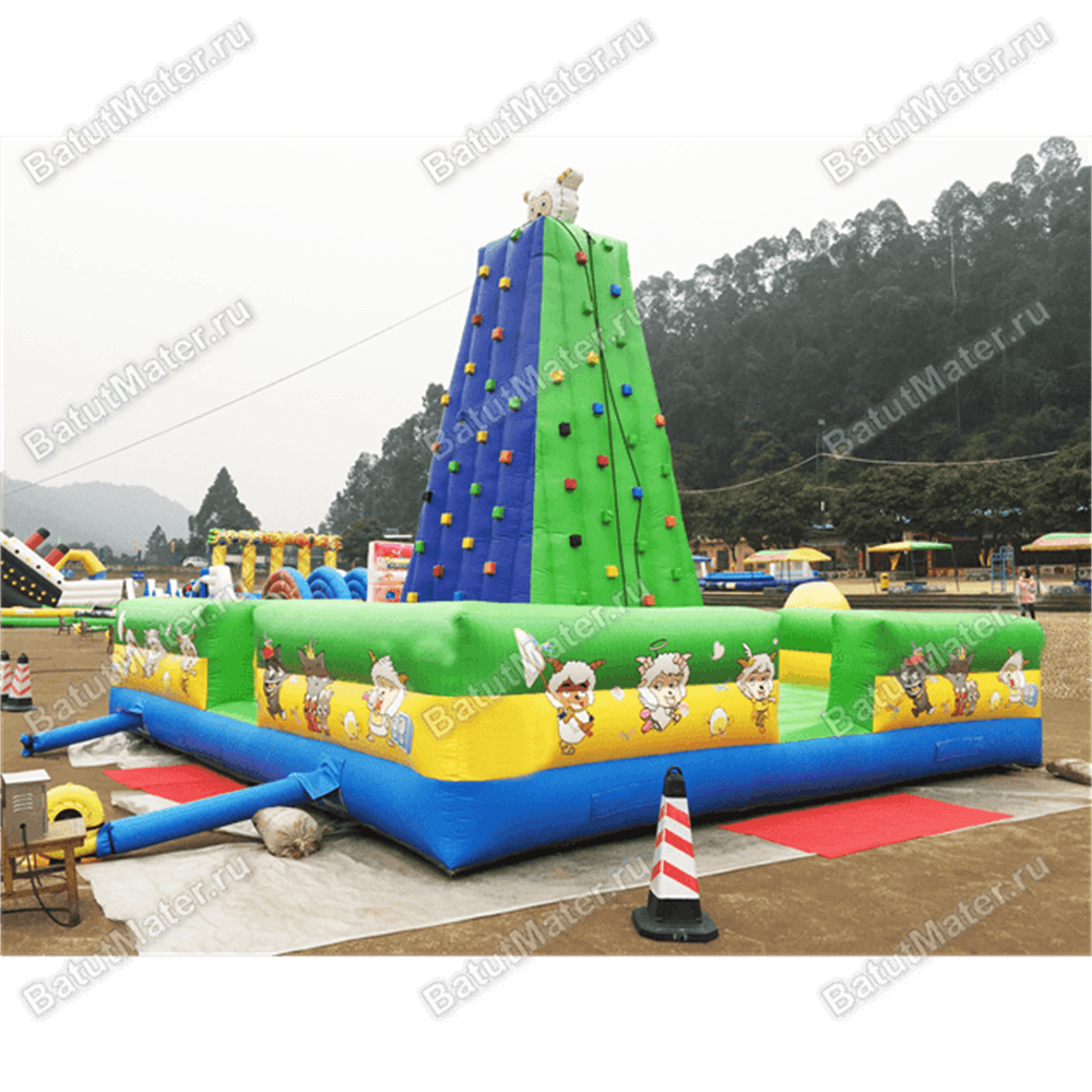 Коммерческий надувной скалодром "Великий покоритель вершин" 7*7*6 м