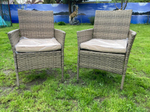 Обеденная группа на 2 персоны стол Лайт и 2 кресла Анкор Greige