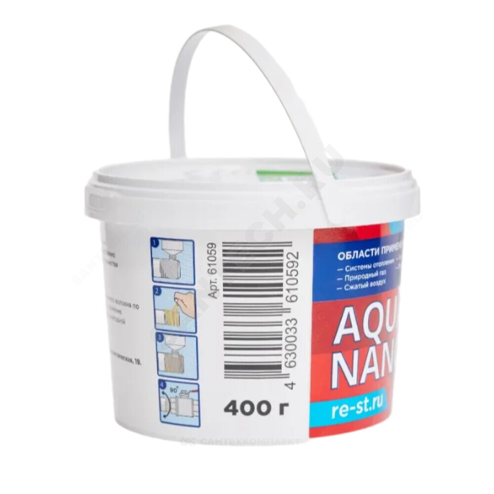 Паста для пропитки льна банка 400гр AQUAFLAX NANO 04059