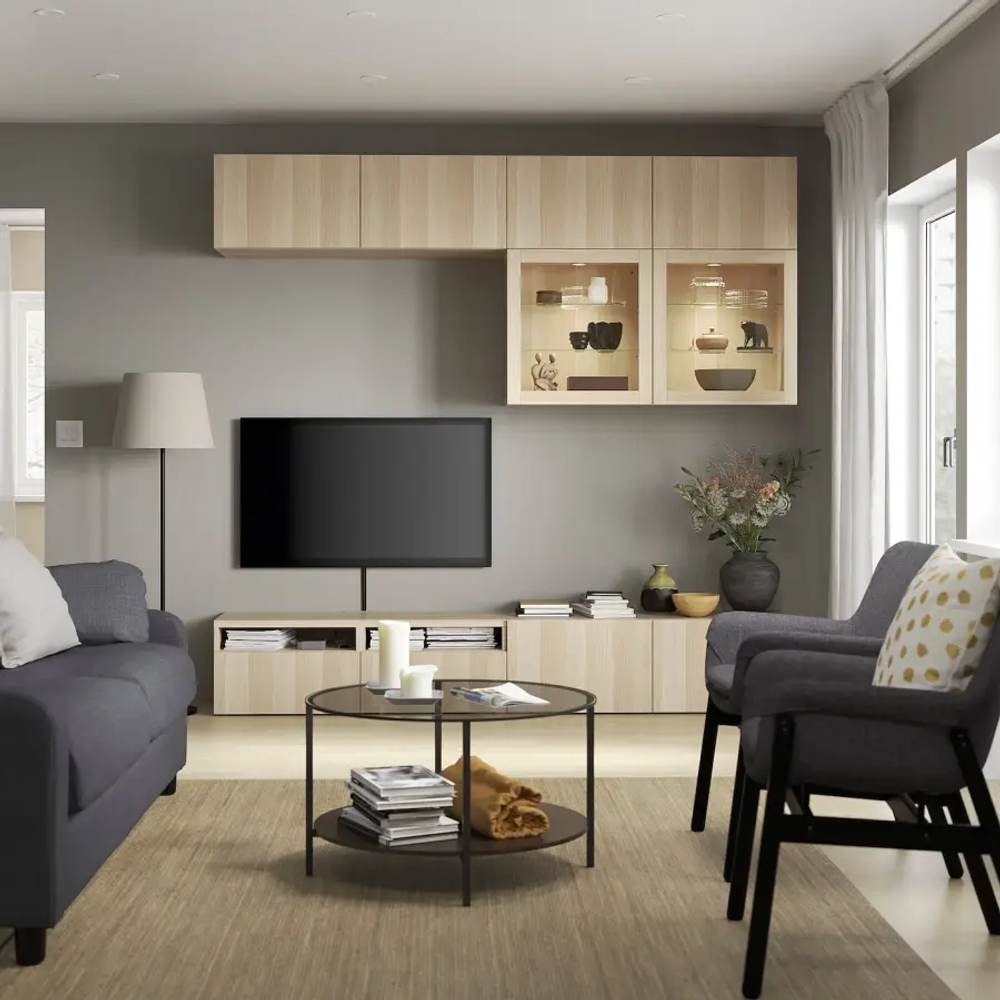 Дверь - SINDVIK IKEA/ СИНДВИК ИКЕА, 60х64 см, белый/коричневый