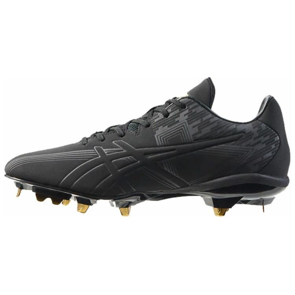 Asics Goldstage Low Top Upper Height Baseball Shoes Men"s Black