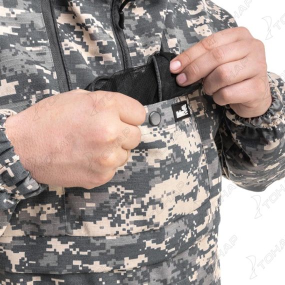 Костюм летний противоэнцефалитный СТОП-КЛЕЩ Т/С, цв.Gray Digital р.60-62/182 Helios