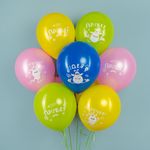 Шар (12''/30 см) Буба, Играем Вместе, Ассорти, пастель, 2 ст, 10 шт.