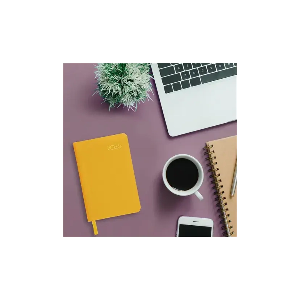 Ежедневник датированный 2026, МАЛЫЙ ФОРМАТ 100х150 мм, А6, BRAUBERG "Select", балакрон, желтый, 117261