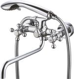 09041 Смеситель 2-ух руч. для ванны "GANZER"  (6/1шт)