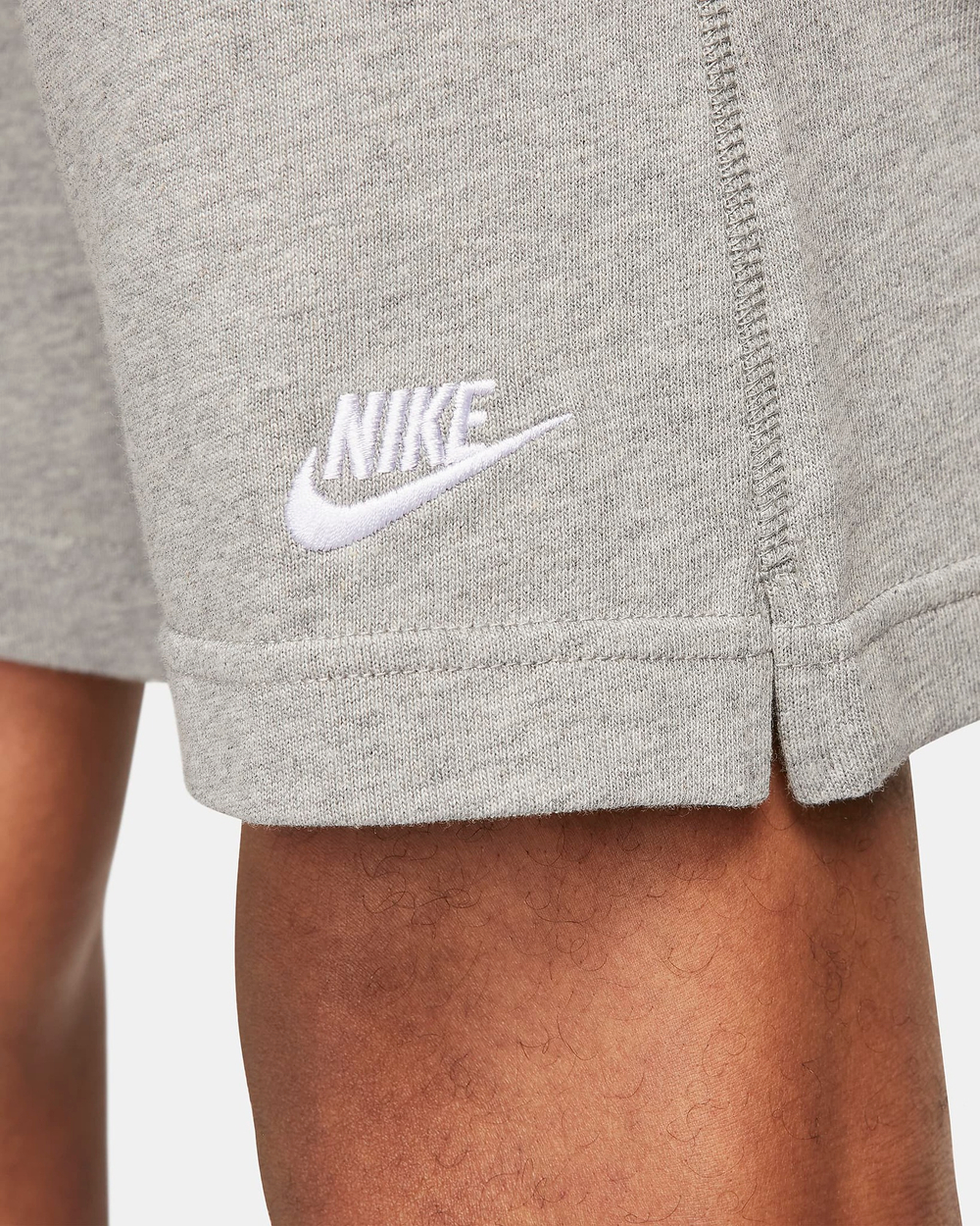 NIKE ТРИКОТАЖНЫЕ ШОРТЫ, ТЕМНО-СЕРЫЙ