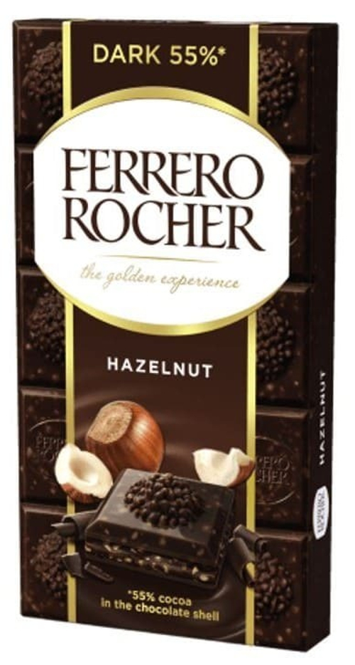 Ferrero Rocher Горький Шоколад с Лесными Орехами 90гр
