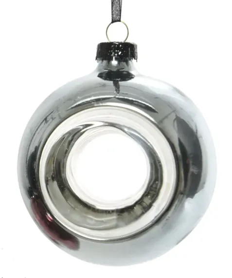 Украшение стеклянное Властелин колец 80 мм., серебро, Kaemingk (120272/1)