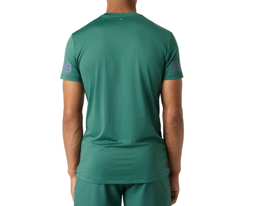 Мужская теннисная футболка Björn Borg - mallard green