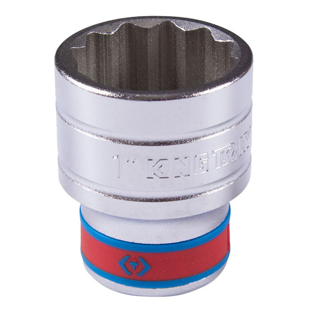 KING TONY (433032S) Головка торцевая стандартная двенадцатигранная 1/2&quot;, дюймовая 1&quot;