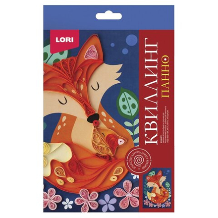 Квиллинг. Панно "Лисичка"