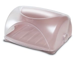 Хлебница пластиковая 31*25см «Грана» розовая C840РОЗ