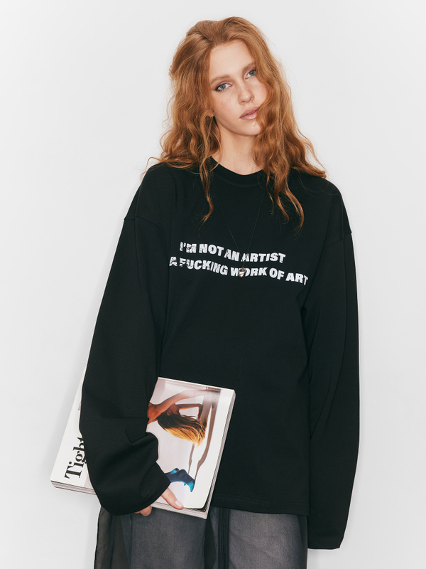 Лонгслив Work of art, черный