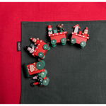 Скатерть на стол из хлопка красного цвета Russian North, 170х170 см