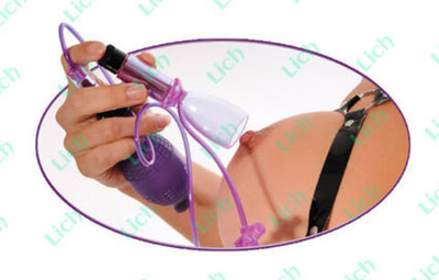 Лиловые вибростимуляторы для сосков с вакуумными присосками