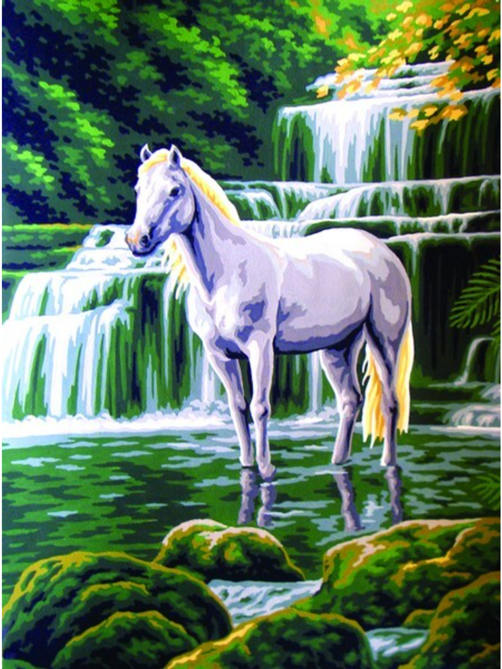 "В горах"-10428 канва с рисунком