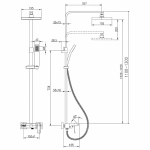 Душевая система Lemark Contest LM5862CW
