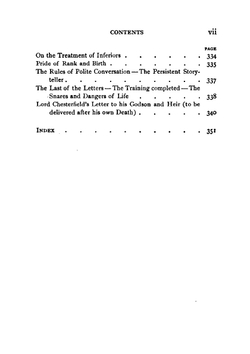 A Selection from the Letters of Lord Chesterfield to His Son and His Godson, 1742 to 1772 | Philip Dormer Stanhope Earl of Chesterfield; Charles Welsh