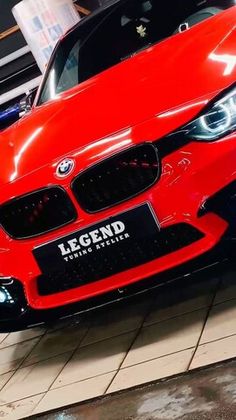 BMW в красную полиуретановую пленку Carbins PPF Begonia Red CR-05 от детейлинг студии "Legend Tuning Atelier"