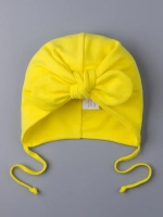 Чалма осенняя на завязках для девочки