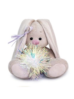 Мягкая игрушка Зайка Ми с новогодней подвеской 15 см