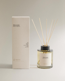 Zara Home Аромадиффузор White Jasmine 200 мл, тростниковые палочки микадо, аромат цветочный, Розовый