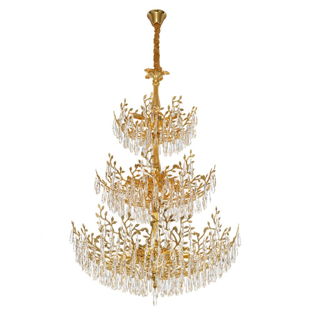 Citilux RITZ CL310262 Люстра хрустальная подвесная Золото