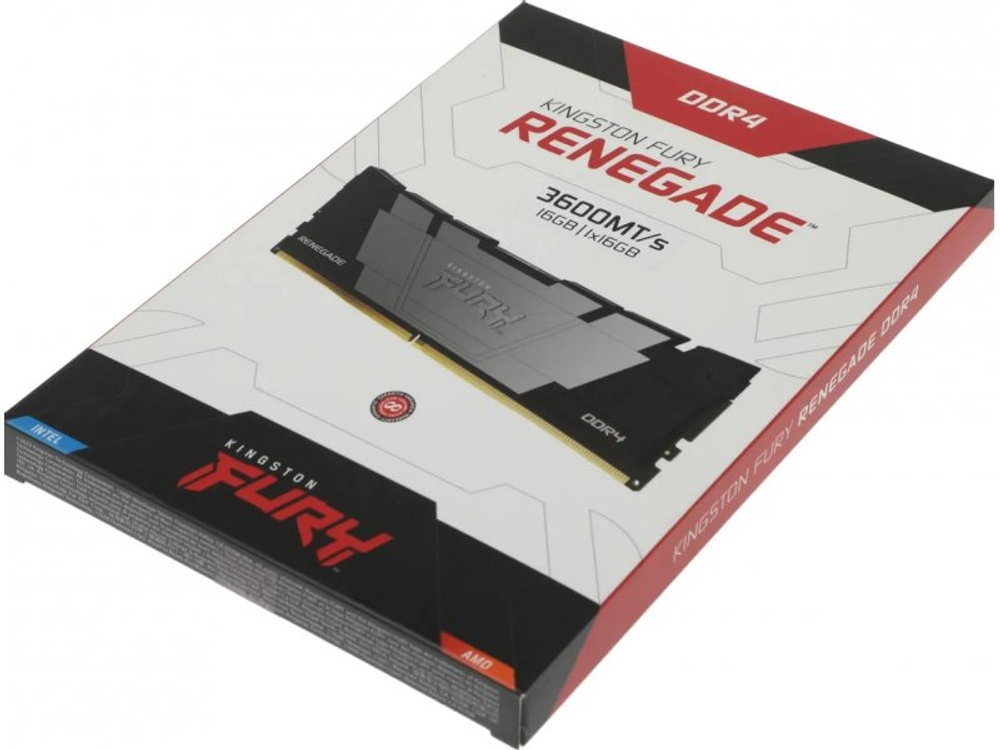 Оперативная память Kingston Fury KF436C16RB12/16, DDR4 1х 16ГБ 3600 МГц, DIMM, RTL