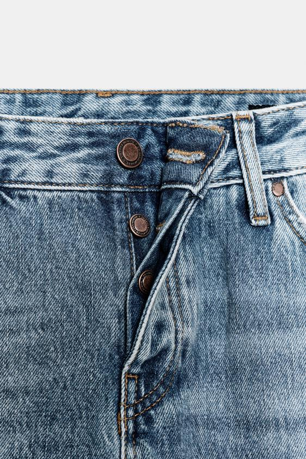 ZARA ДЖИНСЫ BOOTCUT С НИЗКОЙ ПОСАДКОЙ — ZW COLLECTION, СИНИЙ