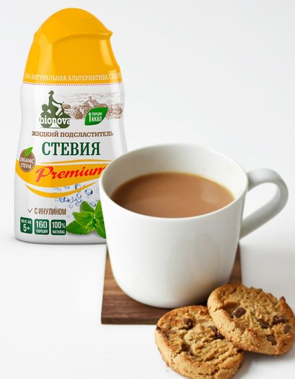 Подсластитель столовый жидкий Stevia Premium!