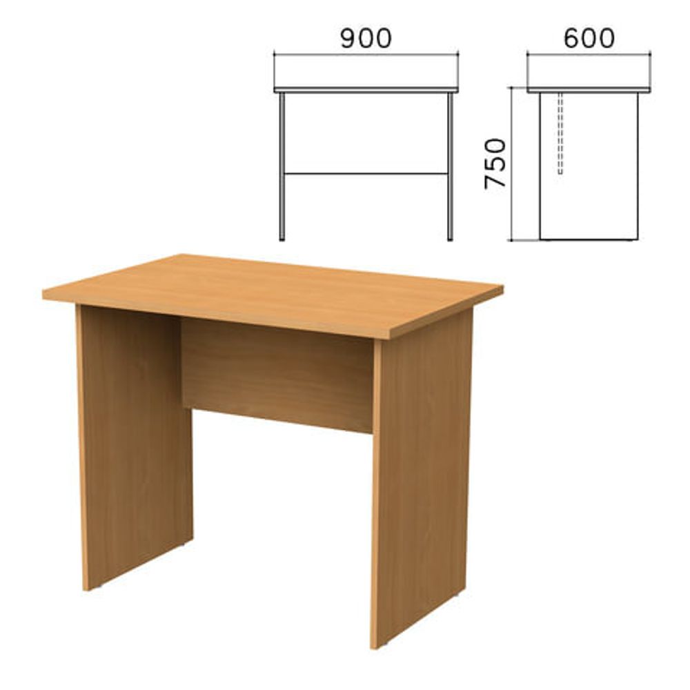 Стол письменный &quot;Монолит&quot;, 900х600х750, цвет бук бавария,19.1