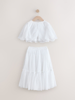 Топ и юбка в комплекте для девочки Next E58-302, Белый