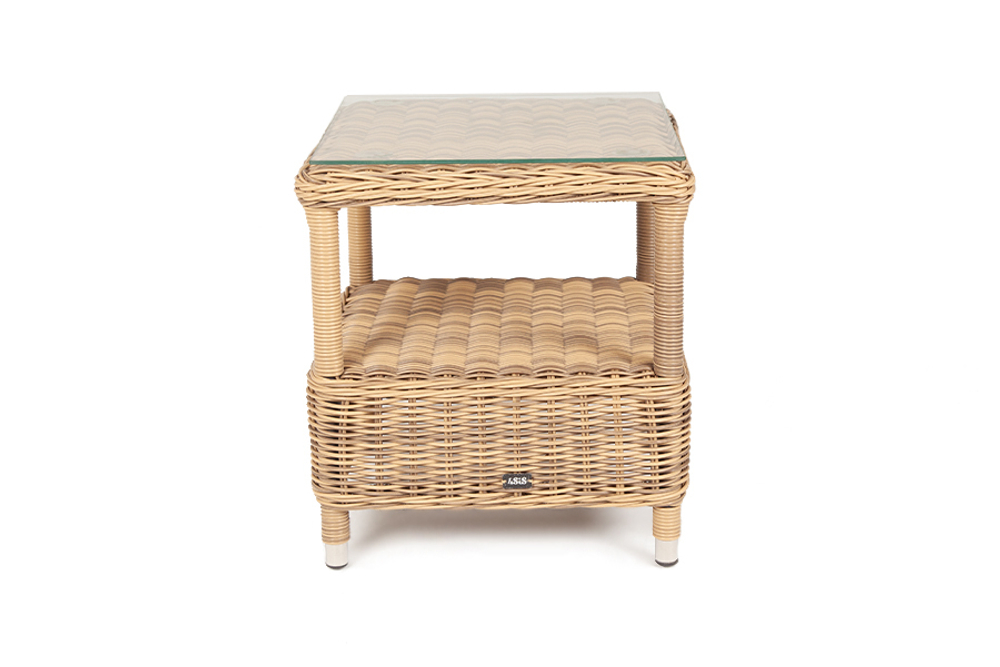 "Форио" столик кофейный из искусственного ротанга, цвет соломенный