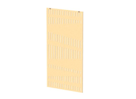 Перегородка с декором "Диаграмма" (фурнитура в комплекте) 100х1,2х200