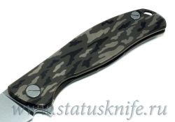 Нож Широгоров Flipper 95 Камуфляж S90V насечки подшипникифотография - 5