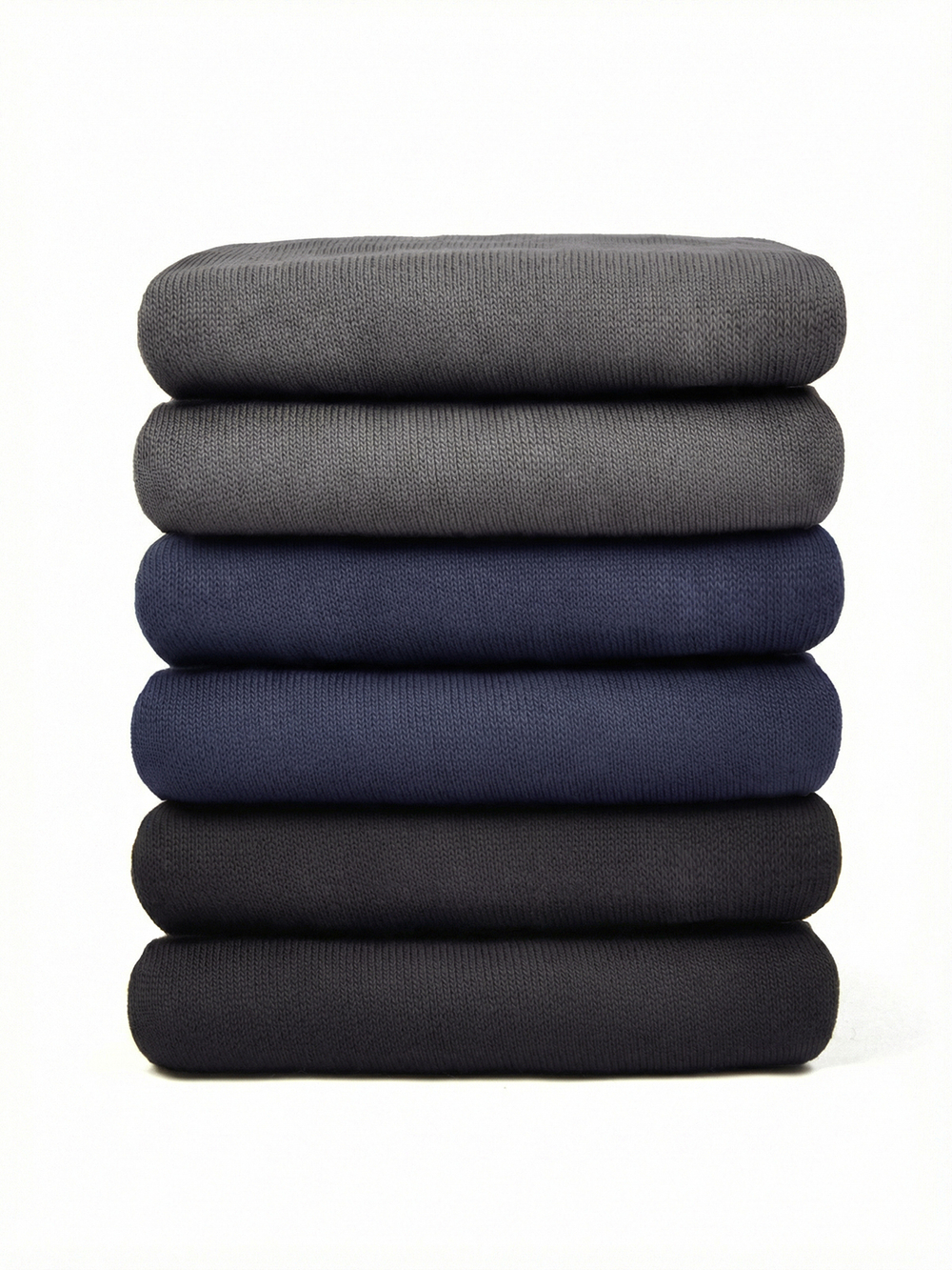 Мужские высокие носки VORSH, набор из 3 пар черный\синий\графит