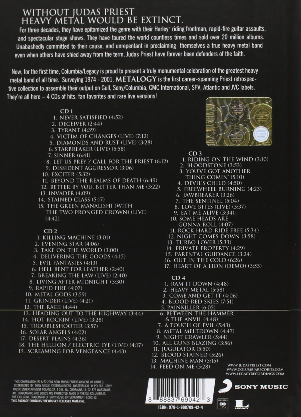 Judas Priest / Metalogy (4CD)