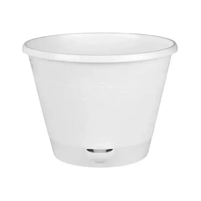 Горшок цветочный Мадера 3,5 л. с под. белый (комплект 20 шт)