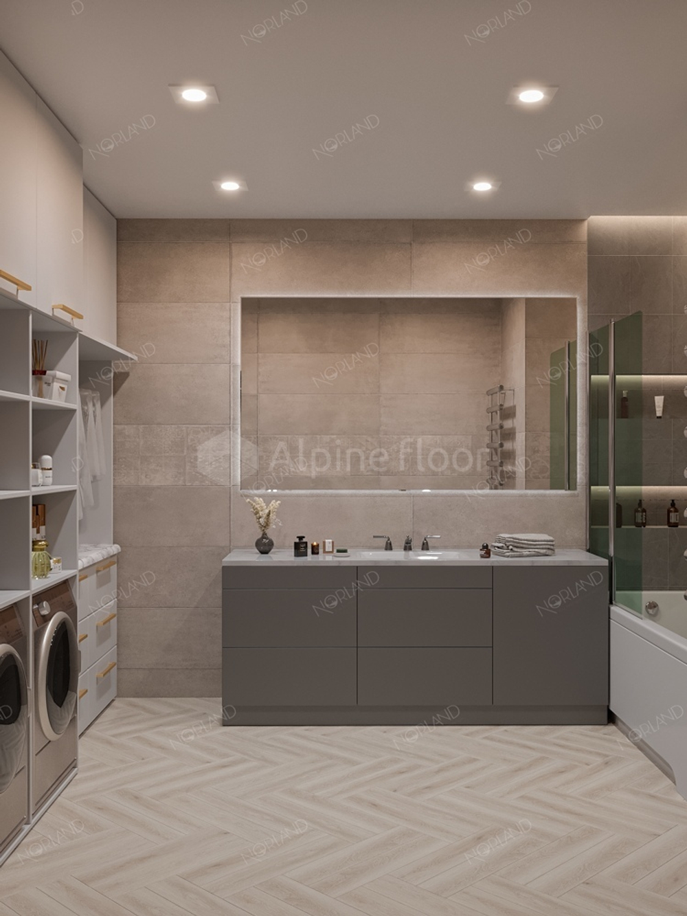 Кварцвиниловая плитка Norland Lagom Parquet LVT 1034-01 Vakker