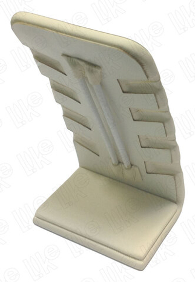 Подставка для 4 пар пусет/боковые прорези/поролон/ф.№6 (2 вертикальные резинки)