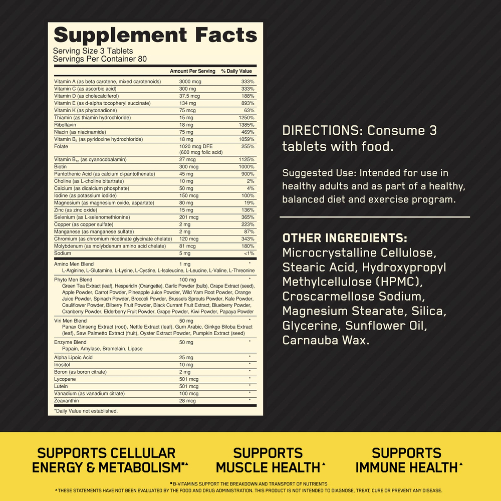 Optimum Nutrition, Opti-Men, 240 таблеток