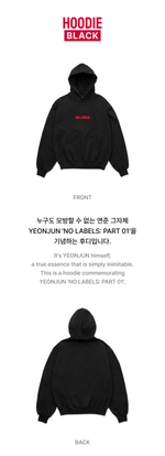 Толстовка YEONJUN 'NO LABELS: PART 01' Hoodie (Black)
