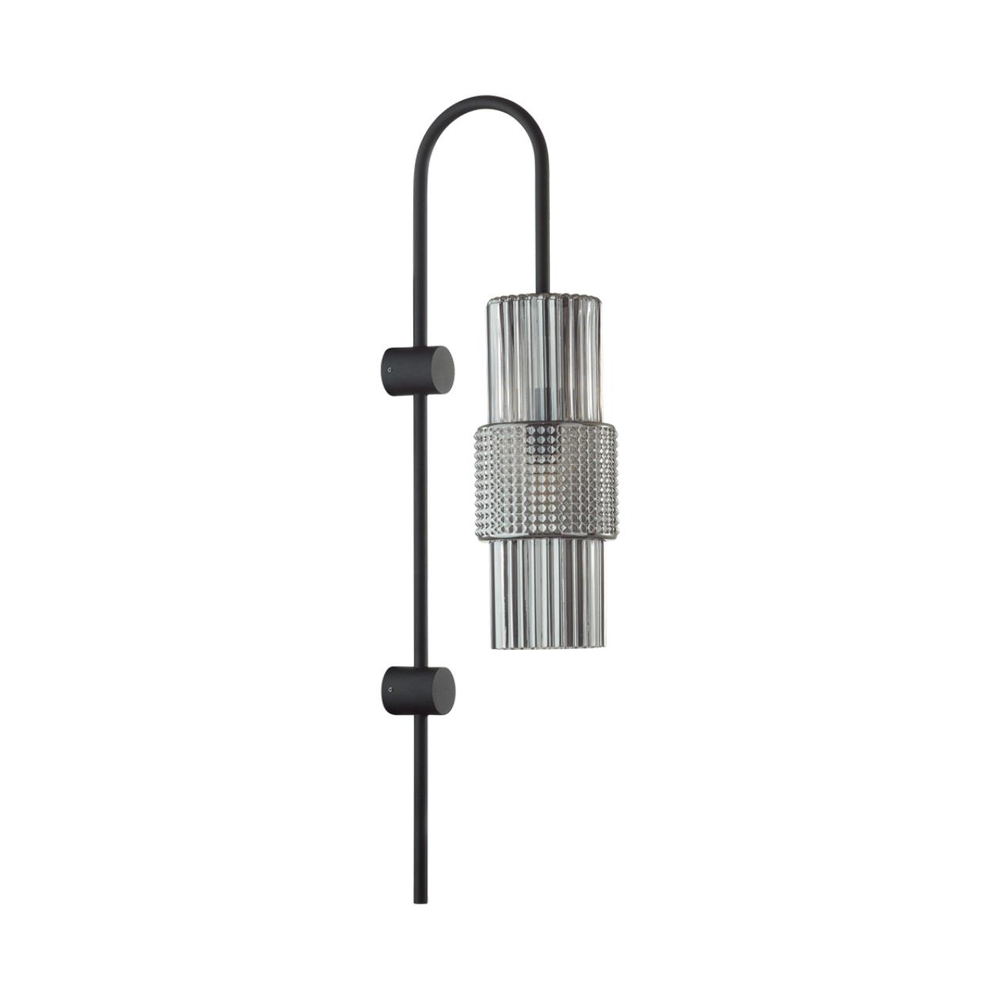 5016/1W MODERN ODL23 405 черный/дымчатый металл/стекло Бра E14 1*40W PIMPA
