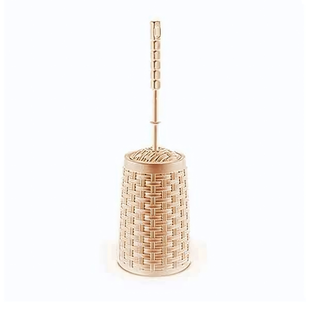 Длинный Ёршик для туалета РАТТАН бежевый