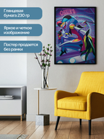 Постер плакат Физзаролли Helluva Boss Адский Босс