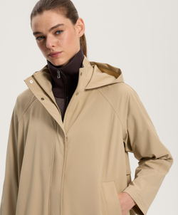 Oysho Плащ с водонепроницаемостью 10 000 мм, цвет верблюжьей шерсти