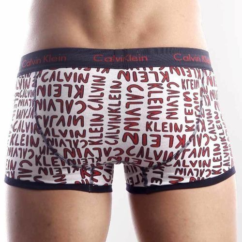 Мужские трусы хипсы Calvin Klein 365 print Red CK