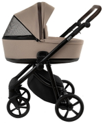 Детская коляска Roan Esso 3 в 1 с автокреслом Pituso Baesa Pro Black,Beige Canopy ESS110/1 Hazel/Black