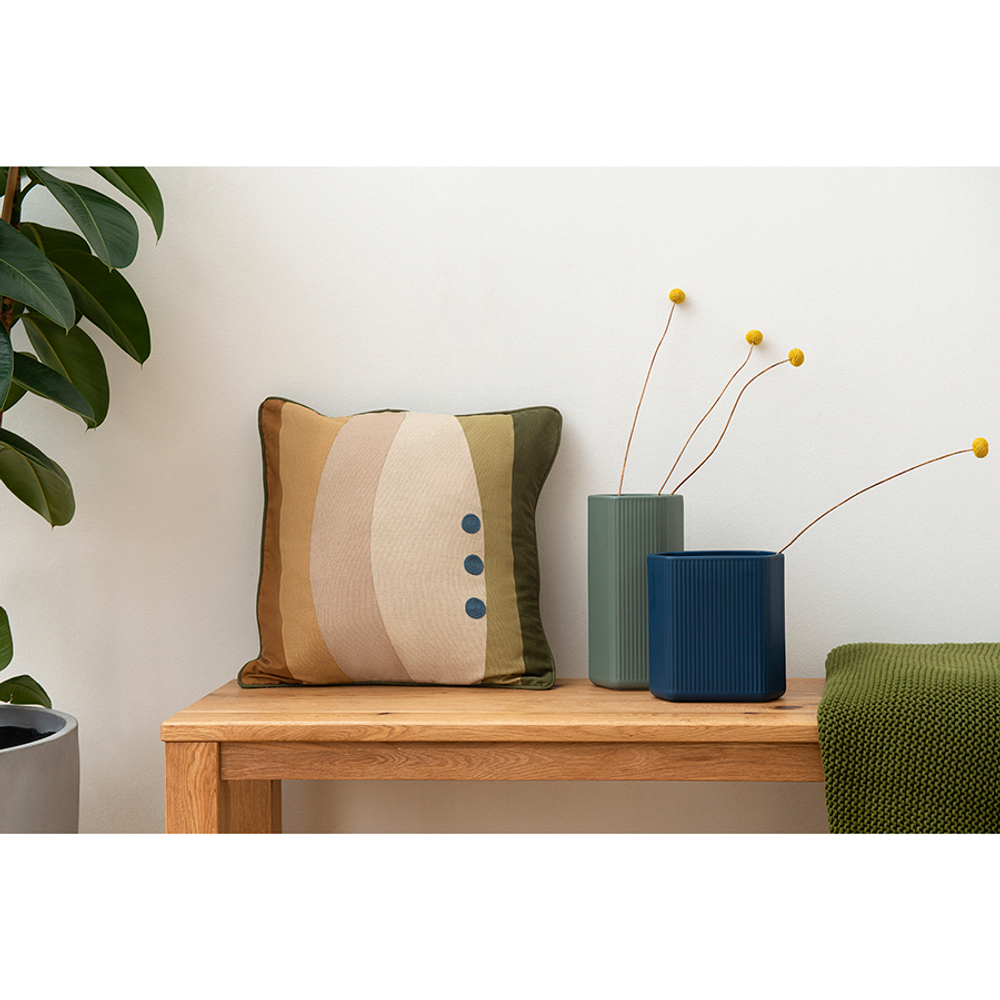 Ваза 20см Tkano Edge темно-синяя